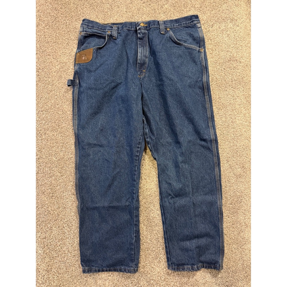 Wrangler Jeans Mens 42x30 Blue Riggs Workwear Carpenter Utility Denim 103W001AI